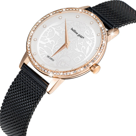 Bullion Gold Bullion Gold Elite Watch Embellished with Rhinestone