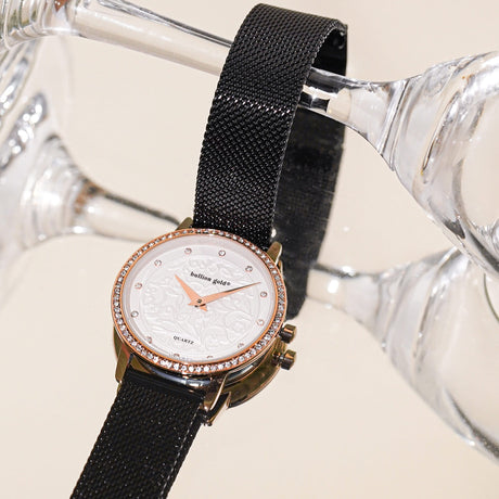 Bullion Gold Bullion Gold Elite Watch Embellished with Rhinestone