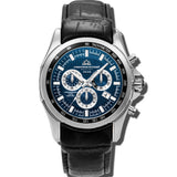 Christophe Duchamp Volcan - Blue Dial with Black Leather Strap