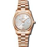 Christophe Duchamp Lugano - Silver Dial with Rose Gold Stainless Steel Strap