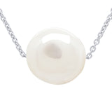 Necklace Real Cultured Freshwater Pearl Baroque 10-11- - Natural Pearl White - Longueur 42 cm