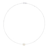 Necklace Real Cultured Freshwater Pearl Baroque 10-11- - Natural Pearl White - Longueur 42 cm