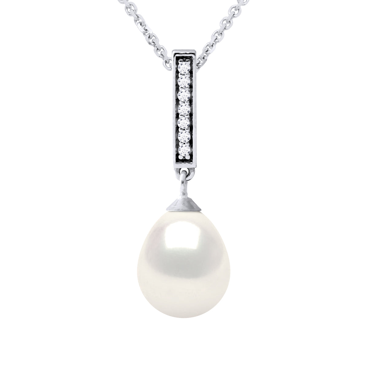 Necklace Jewelry - Natural Pearl White - Length 42 cm