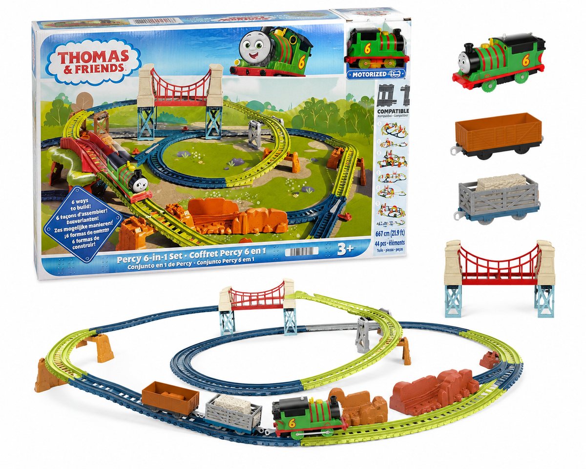 Thomas & Friends Percy 6 in 1 Motorised Train Set