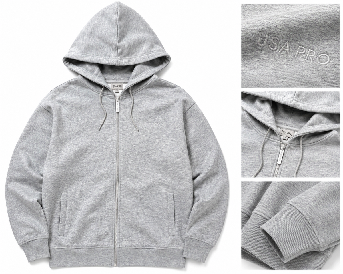 USA Pro Over Sized Hoodie - Grey