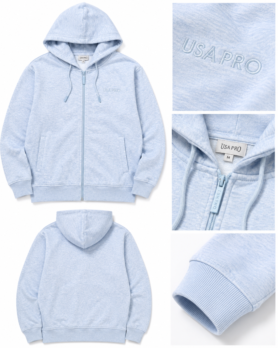 USA Pro Womens Over Sized Hoodie - Blue