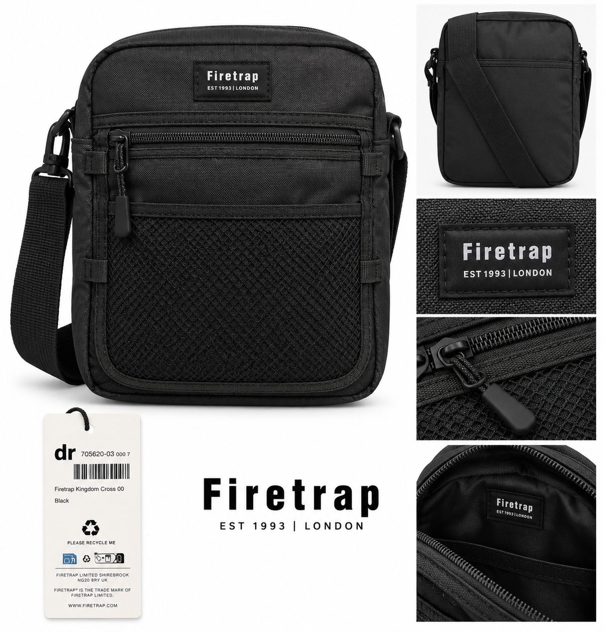 Firetrap Crossbody Bag - Grey