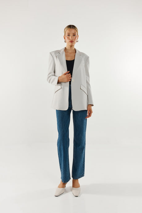 Madison The Label Collins Blazer - Grey