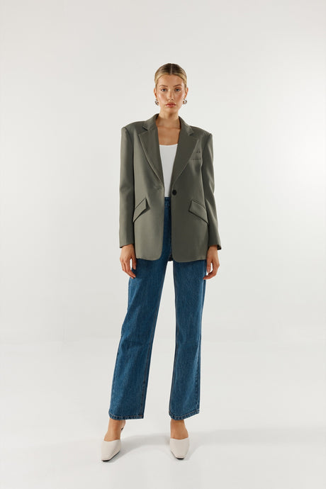 Madison The Label Collins Blazer - Sage
