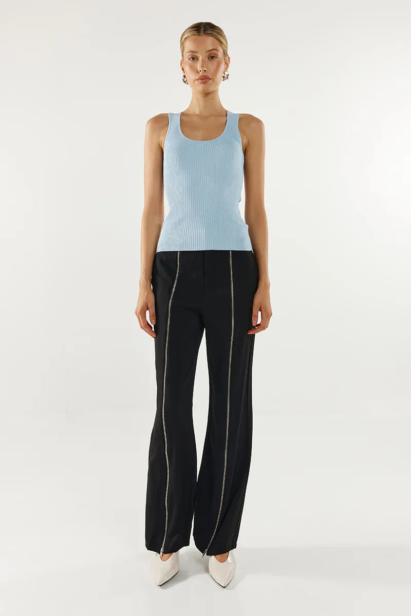 Madison The Label Corey Zip Pants - Black
