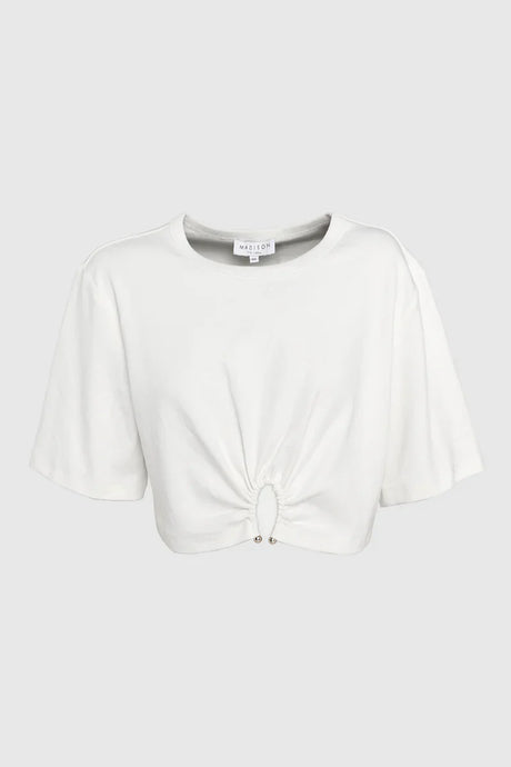 Madison The Label Dawson Ring Tee - White