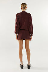 Madison The Label Deserae Jacket - Plum Suede