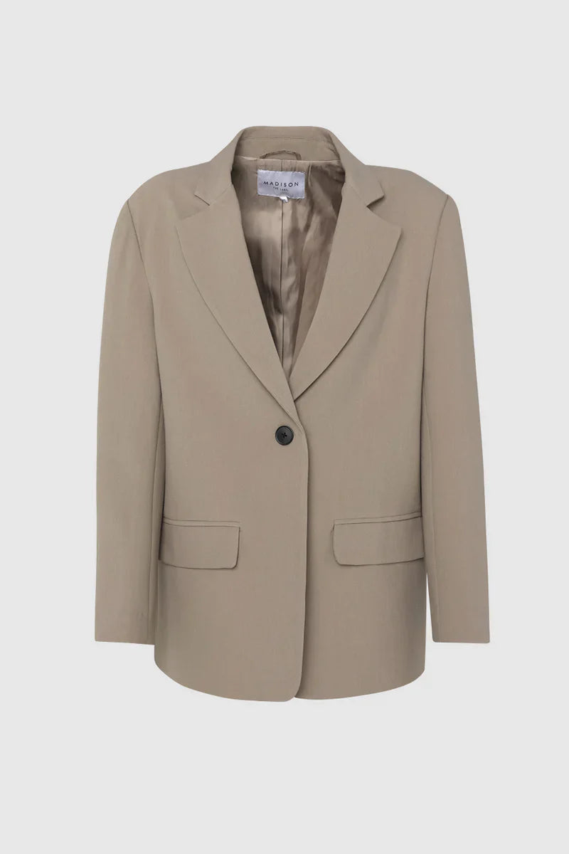 Madison The Label Domenica Blazer - Taupe