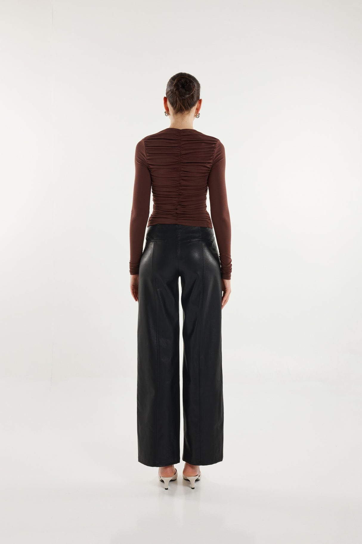 Madison The Label Estelle L/S Top - Choc