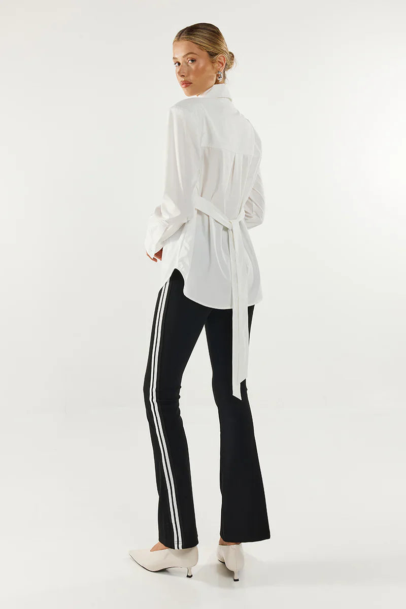 Madison The Label Ferris Tie Shirt - White