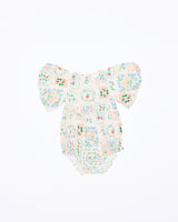 Walnut Melbourne Forget Me Not Romper - Forget Me Not