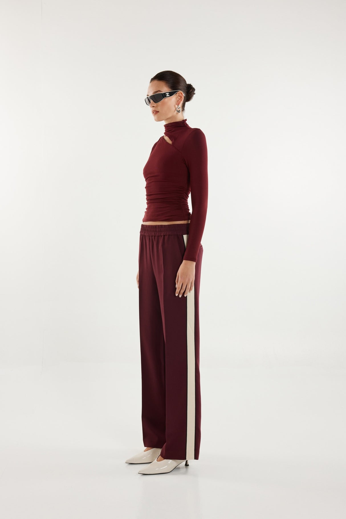 Madison The Label Franklin L/S Top - Plum