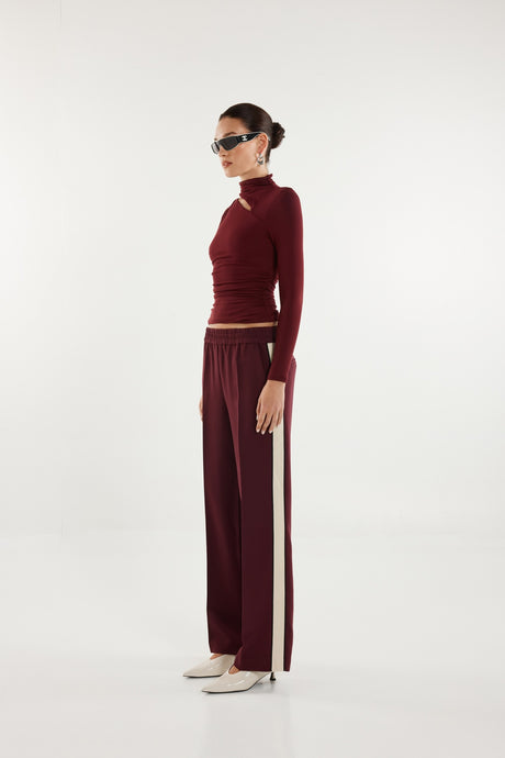 Madison The Label Franklin L/S Top - Plum