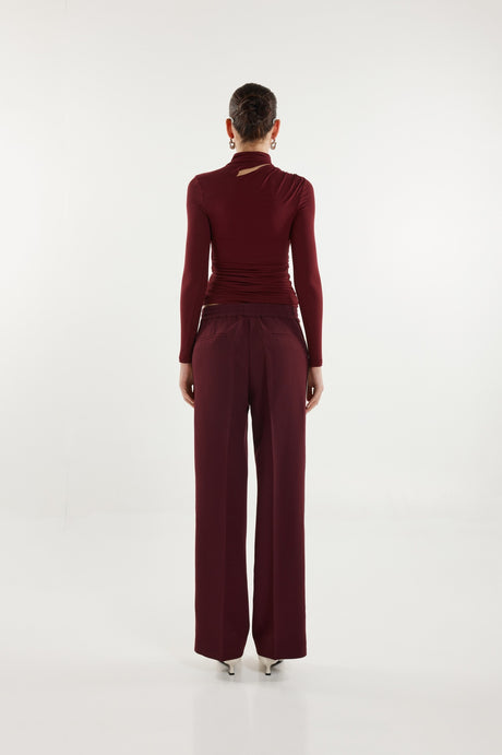 Madison The Label Franklin L/S Top - Plum