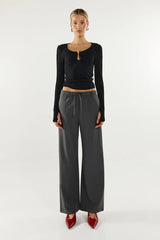 Madison The Label Freja Pants - Charcoal