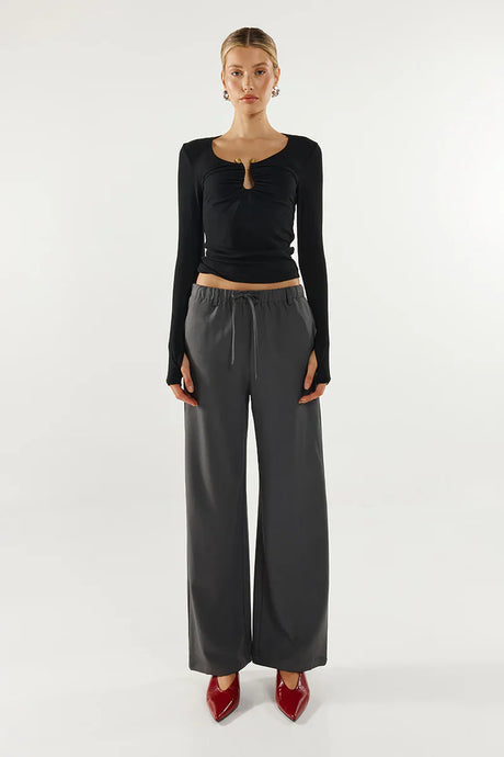 Madison The Label Freja Pants - Charcoal