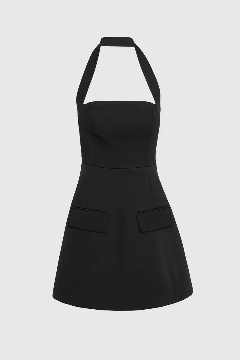 Madison The Label Gloria Mini Dress - Black