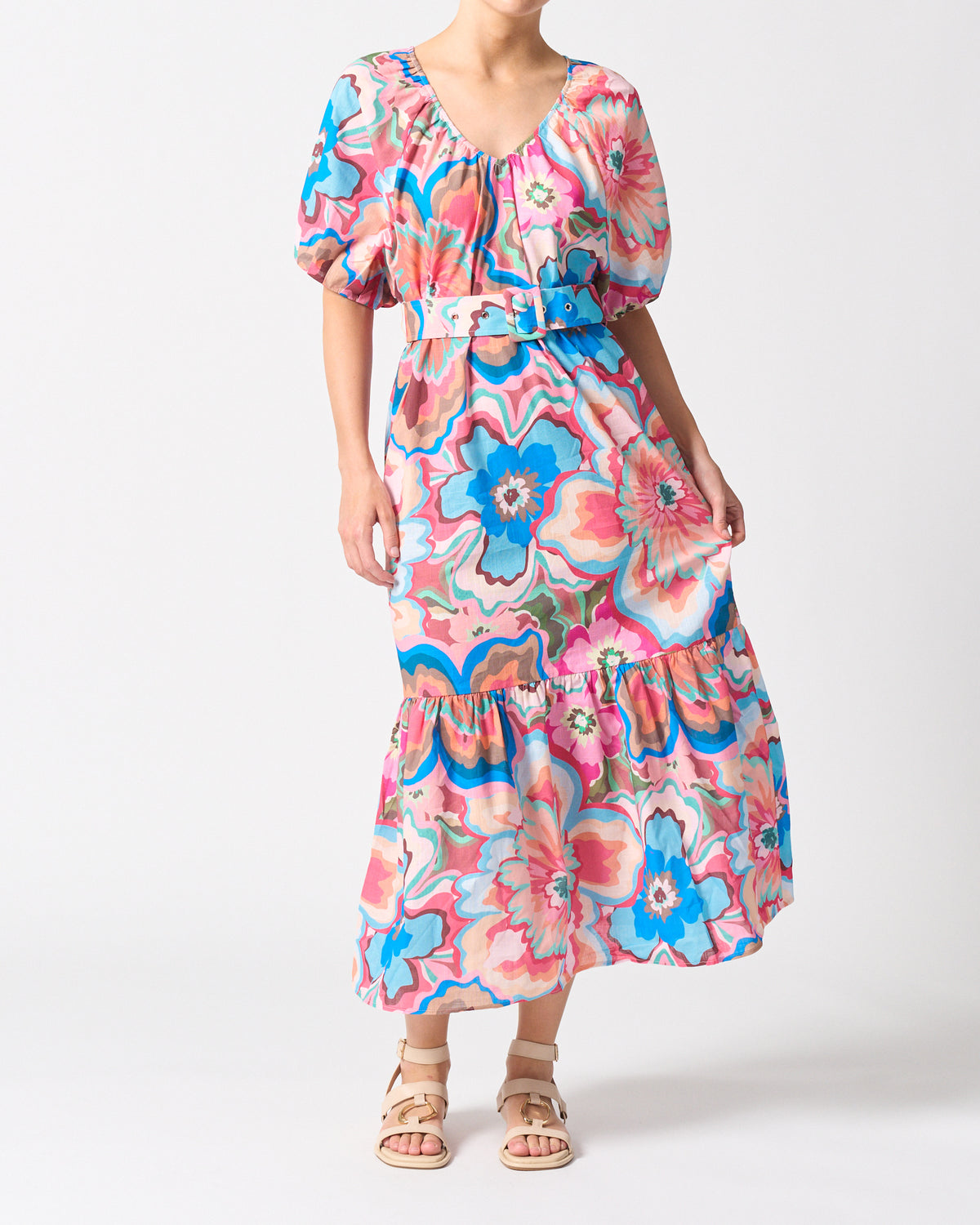 Walnut Melbourne Hawaii Dress - Bomba Di Fiori