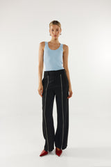 Madison The Label Jeanie Knit Top - Powder Blue