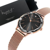 Krystal Couture Geometric Mineral Glass Feat Swarovski® Crystal Watch