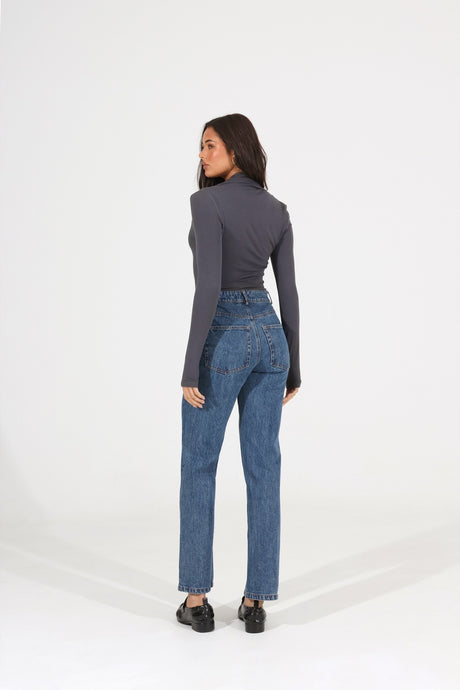 Madison The Label Laury L/S Top - Slate