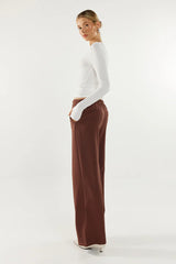 Madison The Label Leanne Long Sleeve Top - White