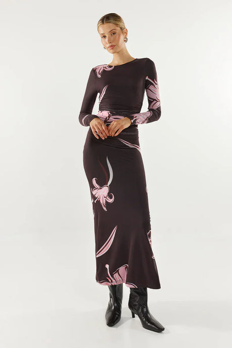 Madison The Label Macey Maxi Dress - Fleur Print