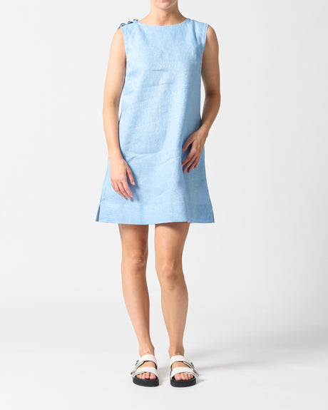 Walnut Melbourne Malta Mini Dress - Sky Blue