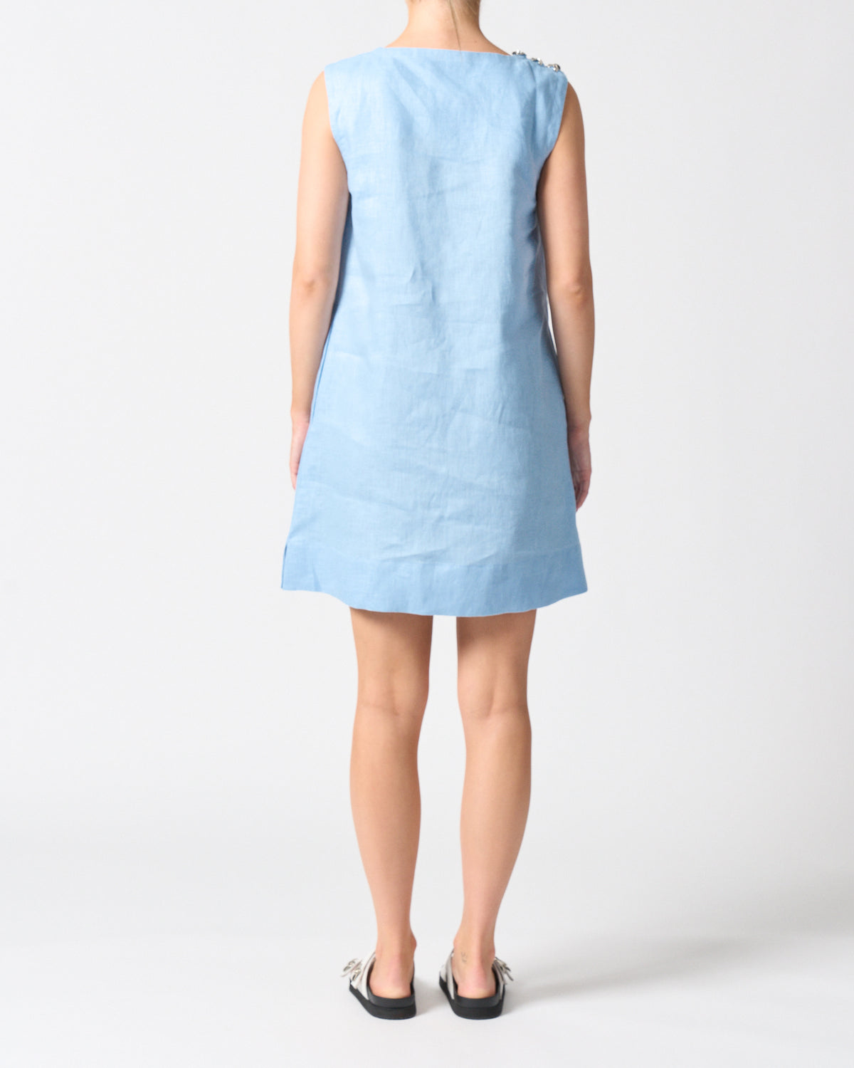 Walnut Melbourne Malta Mini Dress - Sky Blue