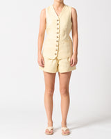 Walnut Melbourne Malta Vest - Lemon