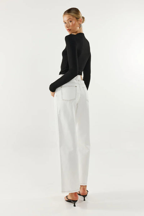 Madison The Label Marc Long Sleeve Top - Black