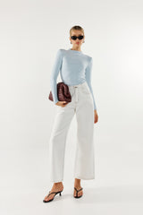 Madison The Label Marc L/S Top - Powder Blue