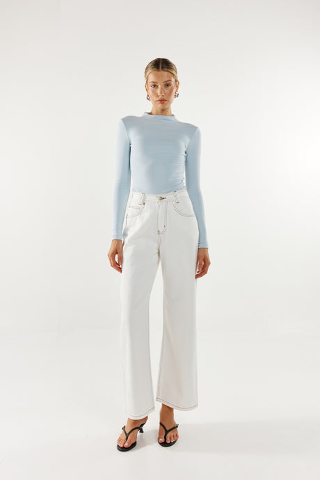 Madison The Label Marc L/S Top - Powder Blue