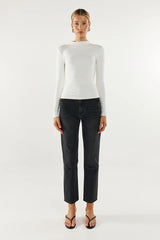 Madison The Label Marc Long Sleeve Top - White