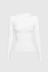 Madison The Label Marc Long Sleeve Top - White