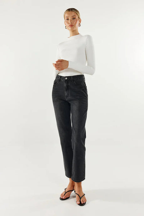 Madison The Label Marc Long Sleeve Top - White