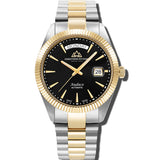 Christophe Duchamp Audace  - Black Dial with Gold & Silver Stainless Steel Strap