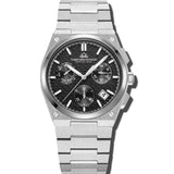 Christophe Duchamp Attitude Chrono - Black Dial with Silver Case and Silver  Stainless Steel Strap