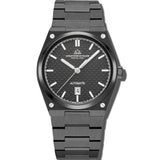 Christophe Duchamp Attitude Auto - Black Dial with Black Case and Black Stainless Steel Strap