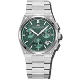 Christophe Duchamp Attitude Chrono - Green Dial with Silver Case and Silver  Stainless Steel Strap