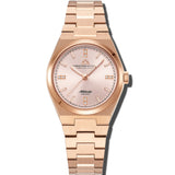 Christophe Duchamp Attitude Double Diamond - Rose Gold Dial with Rose Gold Case and Rose Gold Stainless Steel Strap