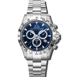 Christophe Duchamp Grand Mont - Blue Dial with Silver Stainless Steel Strap