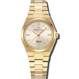 Christophe Duchamp Attitude Double Diamond - Champagne Dial with Gold Case and Gold Stainless Steel Strap