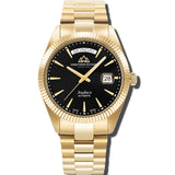 Christophe Duchamp Audace  - Black Dial with Gold Stainless Steel Strap