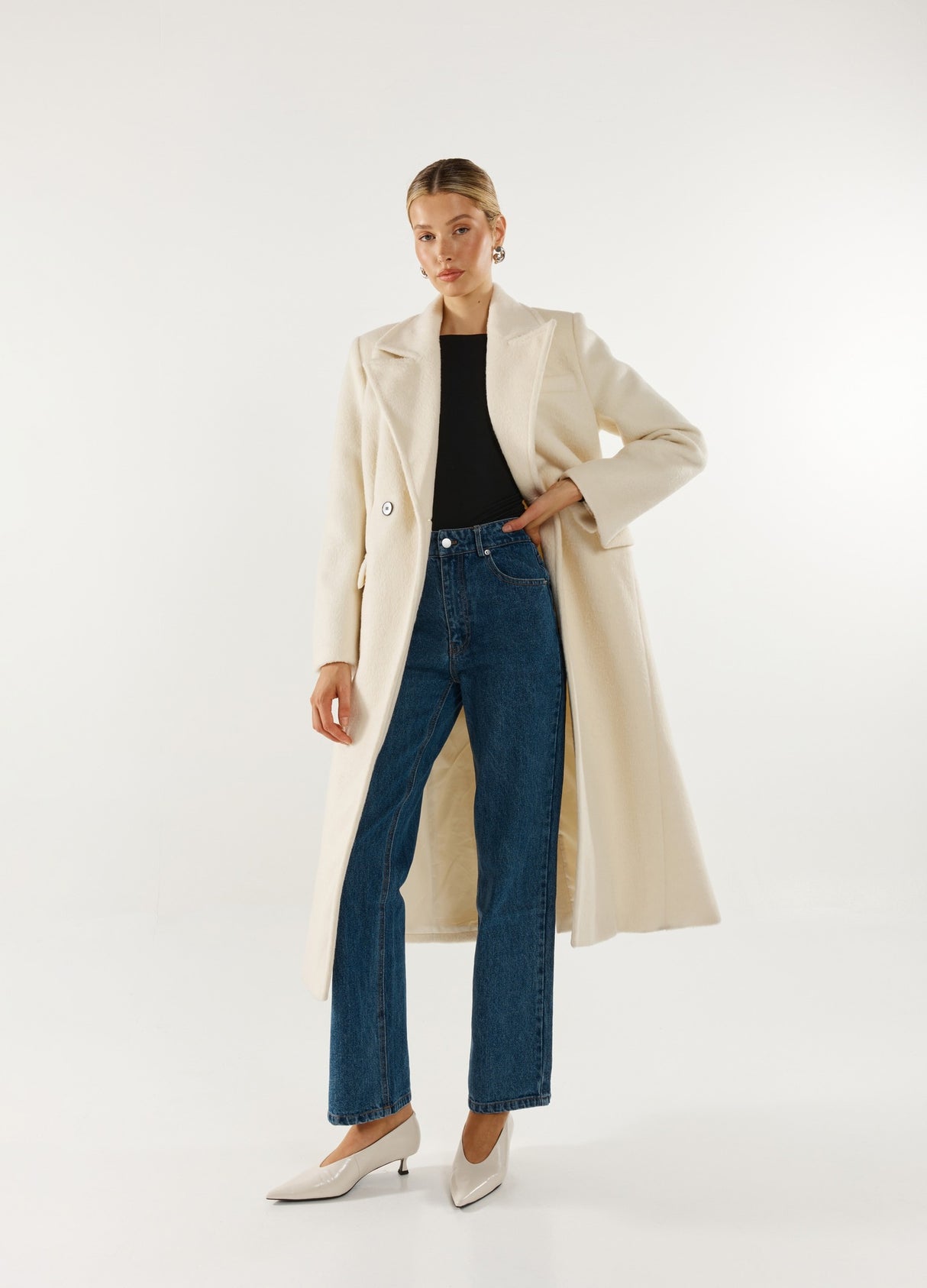 Madison The Label Oliver Coat - Milk
